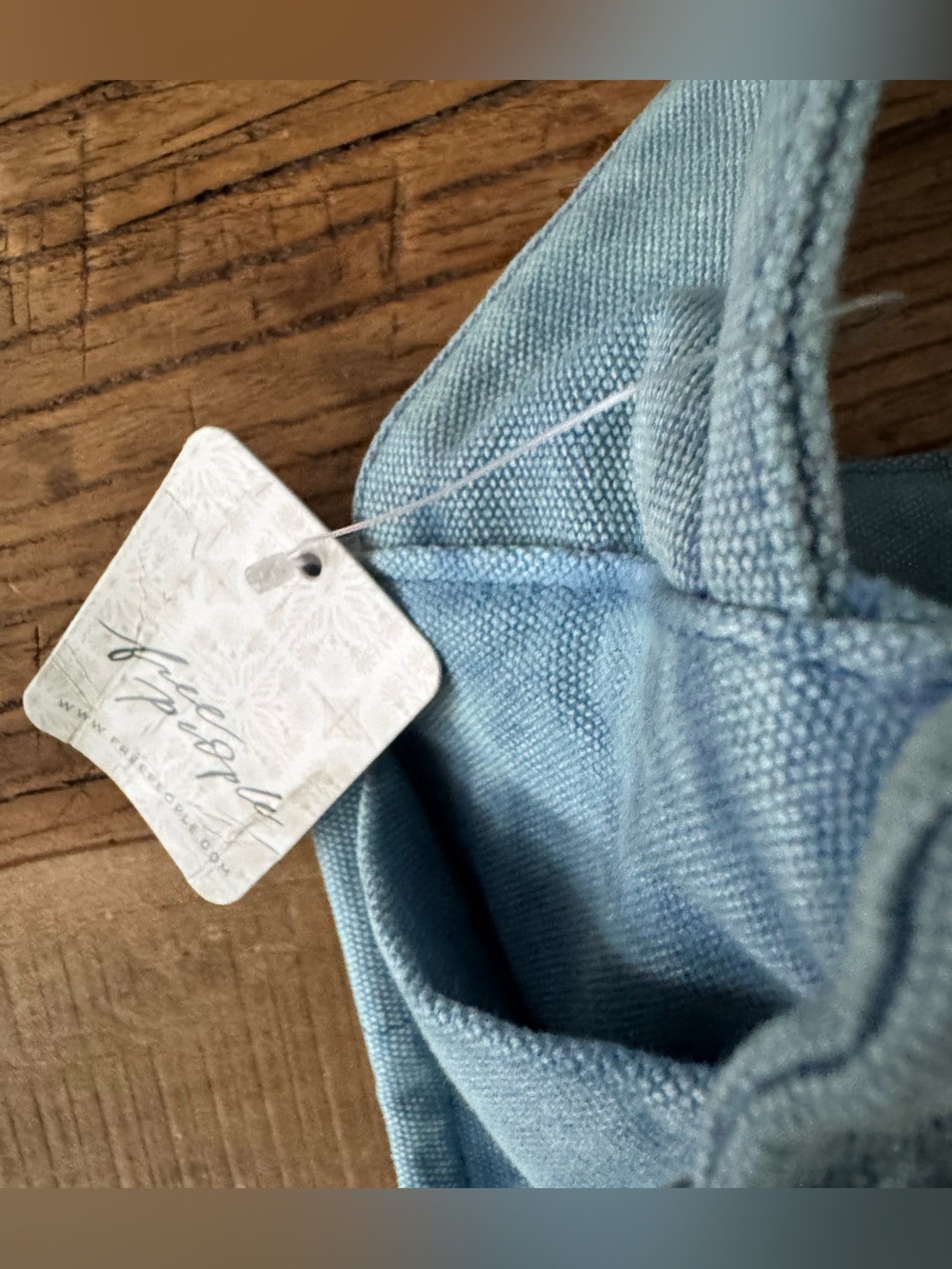 NWT Free People Camp Crush Sling Bag ~ Blue - Picture 8 of 11